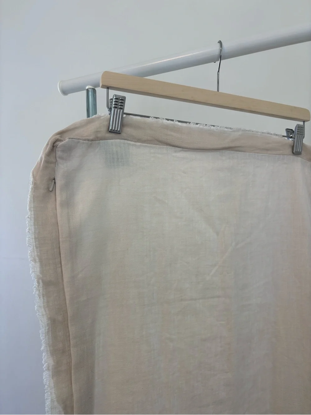 Martha Stewart Cotton Linen Pillow Covers | King Size | Natural Fiber Bedding